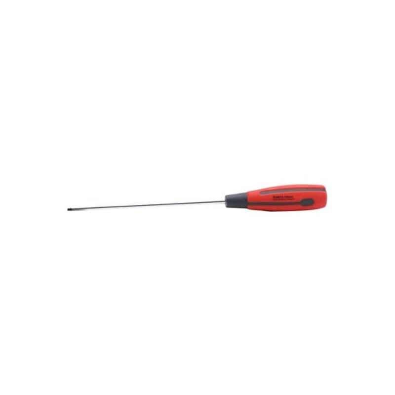 Jetech Silver, Red & Black New Soft Grip Slotted Screwdriver, JET-NST4-150-