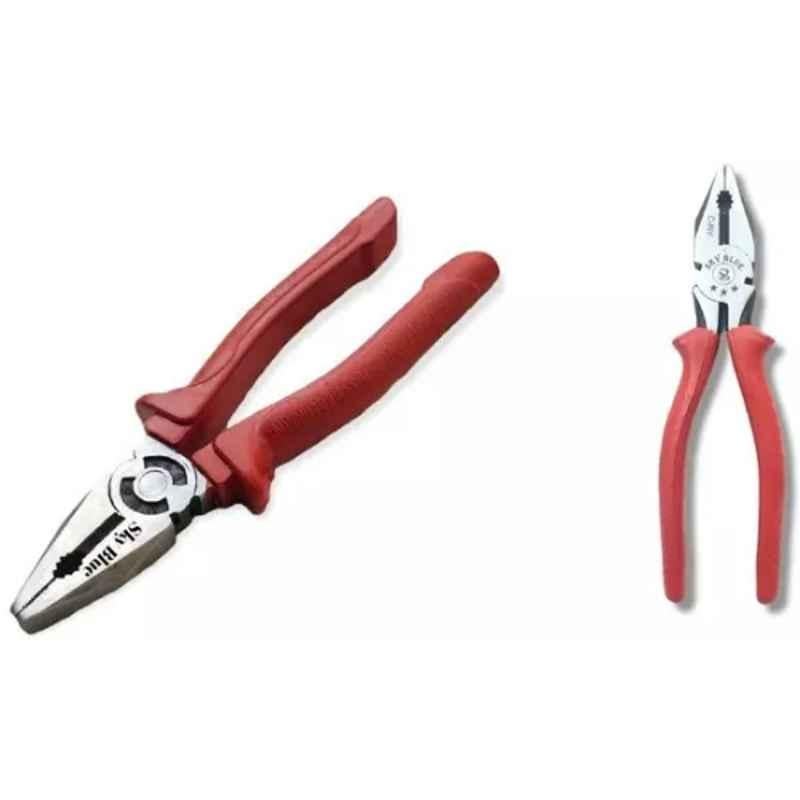 Sky Blue 2 Pcs 7.8 inch Lineman Plier Combo, SBE_PLIER_COMBO_MOD_00438