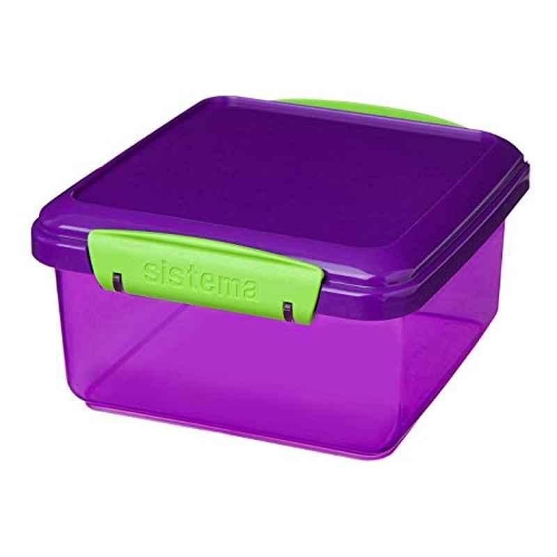 Sistema Plastic Purple 1.2 Plus Lunch Box, 1651