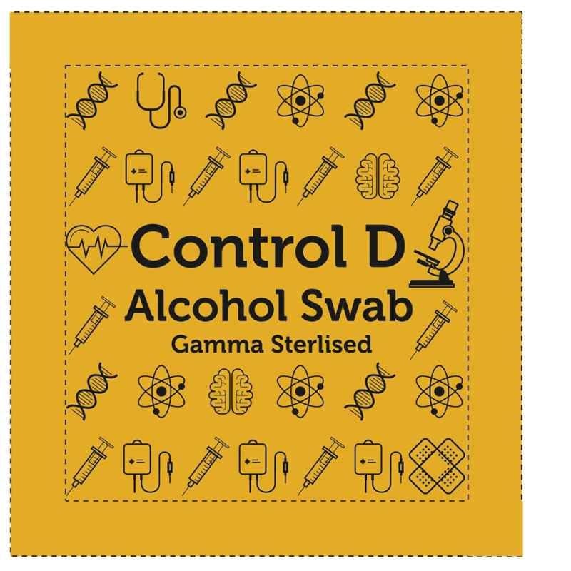 Control D 100 Alcohol Swabs (Pack of 3)