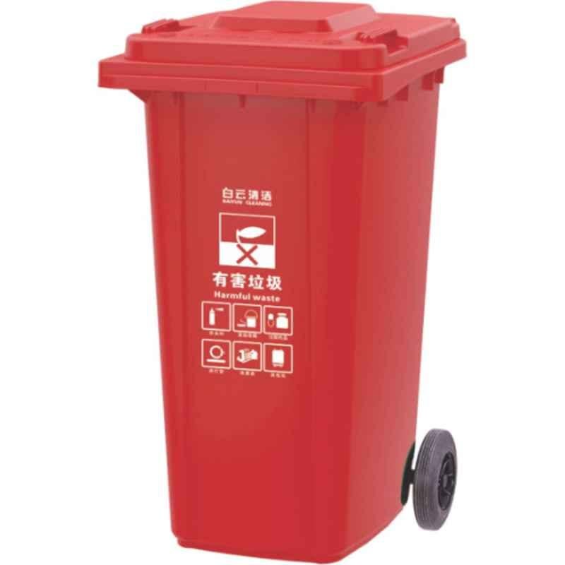 Baiyun 59x75x100cm 240L Red Garbage Can, AF07323