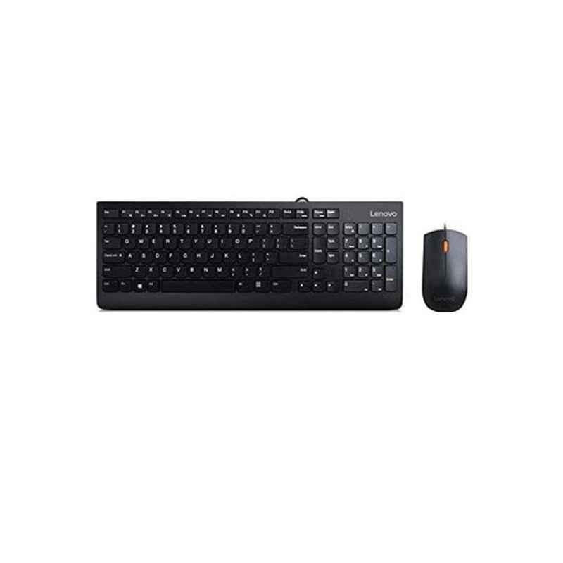 Lenovo Black Keyboard & Mouse Combo, GX30M39606