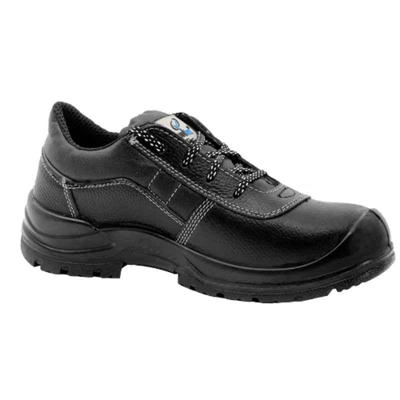 Vaultex NMS Leather Black Safety Shoes, Size: 41