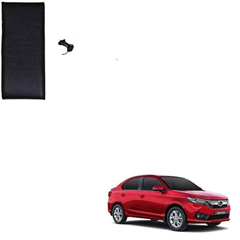 Kozdiko Faux Leather Black Stitchable Steering Wheel Cover for Honda Amaze 2018-Present