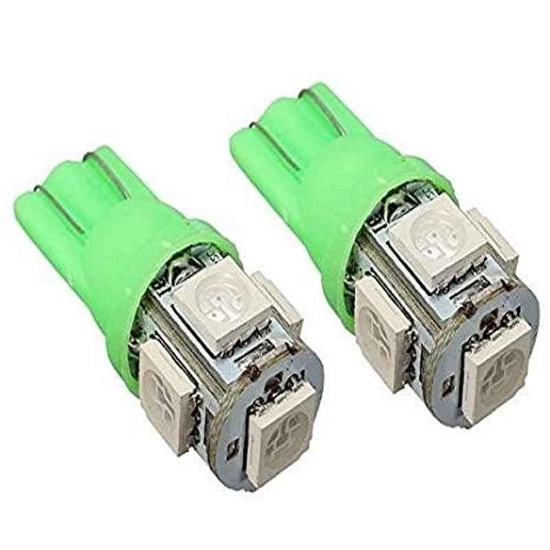 Meenu Arts 5 SMD (Green) LED Parking Bulb Pilot Light/License Plate car Lights for Honda Amaze (PAIR/DC-12V)