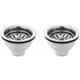 Spazio 4 inch Stainless Steel Chrome Finish Sink Waste Coupling (Pack of 2)