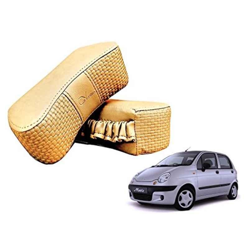 Kozdiko 2 Pcs Memory Foam Beige Luxurious Neck Rest Set for Chevrolet Matiz, koz_35600