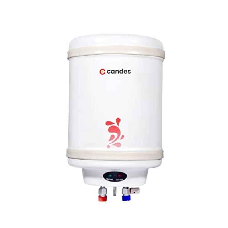 Candes Perfecto Metal 10L 2kW Ivory Storage Water Heater with Installation Kit