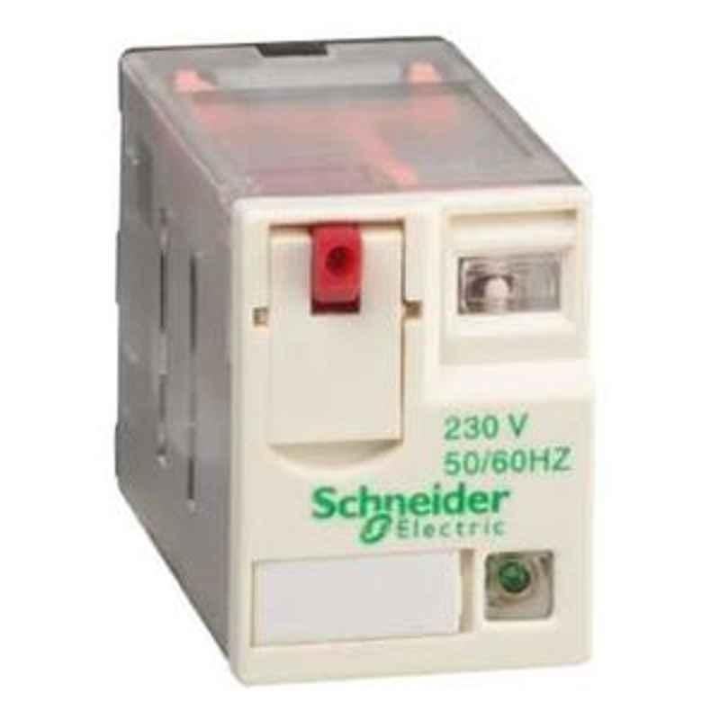 Schneider 3A 240 VAC Plug-in Miniature Relay with Low Level Contact & LED, RXM4GB2U7