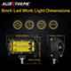 AllExtreme EX7IY2P 24 LED 7 inch 72W Cube Yellow Spot Lamp CREE LED Waterproof Fog Light Pod with Mounting Brackets