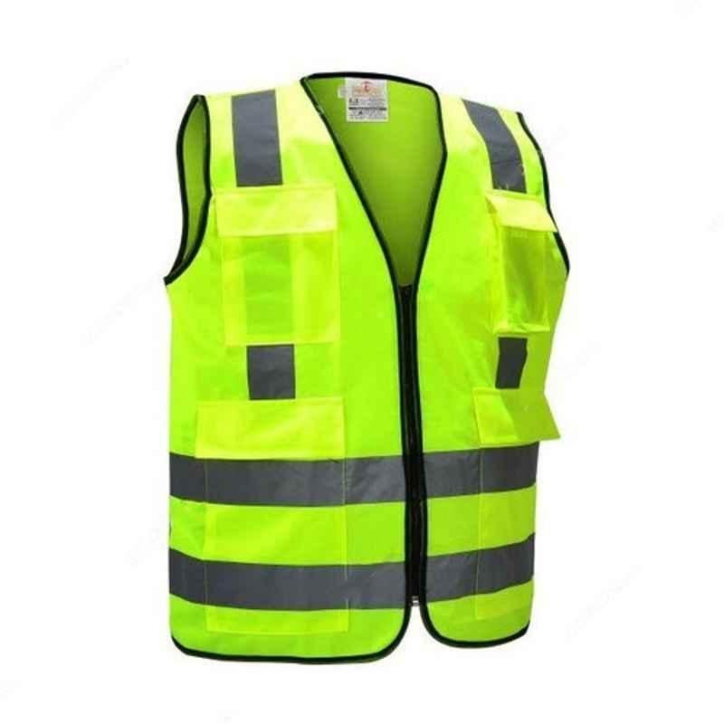 Empiral Bright E108083101 100% Polyester Yellow Safety Vest, Size: S