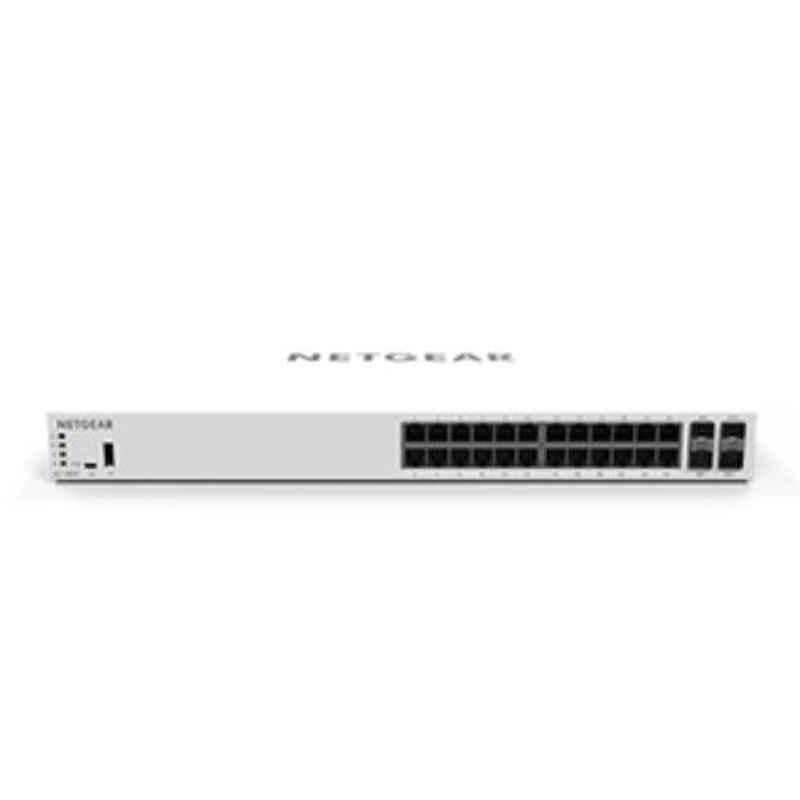 Netgear Insight Managed 390W 28 Port Gigabit Ethernet Poe Plus Smart Cloud Switch with 2 Dedicated 10G Sfp Plus 2 Dedicated 1G Sfp Ports, GC728XP