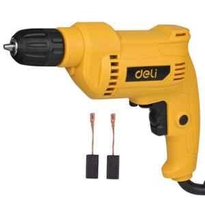Deli DL-DZ10-E2 550W 10mm Yellow Corded Electric Drill for DIY & Professional Use