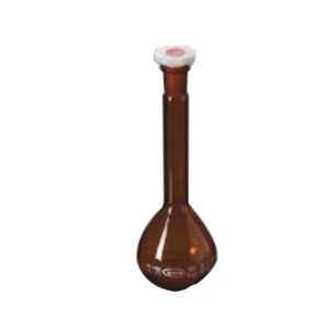 Glassco 20ml Wide Mouth Volumetric Flask with Penny Head Glass & Polyethylene Stopper, 130.576.03MWA