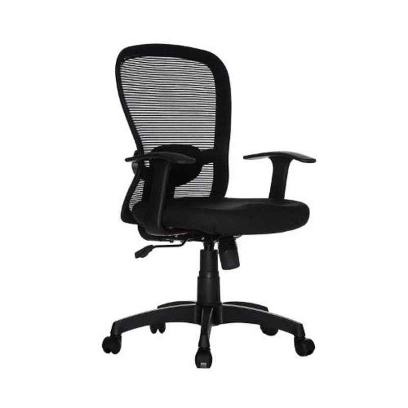 Teal Helicon MB Mesh Black Mid Back Office Chair, 19001973 (Pack of 2)