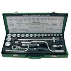 Eastman 24 Pcs 1/2 inch Square Drive Socket Set, E-2202
