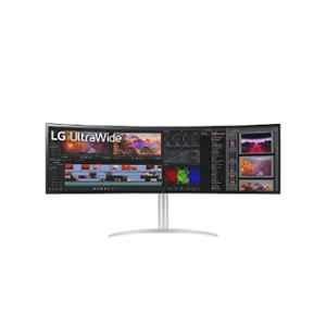 LG 49 inch Ultra Wide Dual QHD Nano IPS Curved Monitor, 49WQ95C-W