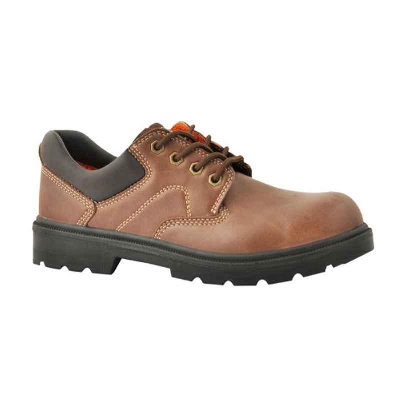 Vaultex 14K Leather Brown Safety Shoes, Size: 40