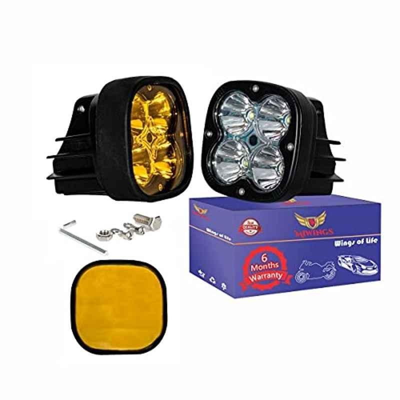 Buy Miwings 3 Inch Led Super Bright Work Light Bar Yellow Fog Lamp