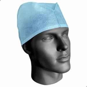Filtra 100 Pcs 305x160x135mm 25GSM Non Woven Blue Disposable Surgeon Cap Box, TT-SCEB
