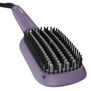 Havells HS4201 50W Purple Keratin Infused Hair Straightening Brush with Temperature Control, GHPHHKBFBK00