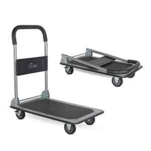 Corvids 150kg Alloy Steel Black Portable Platform Trolley, CPT-MS150
