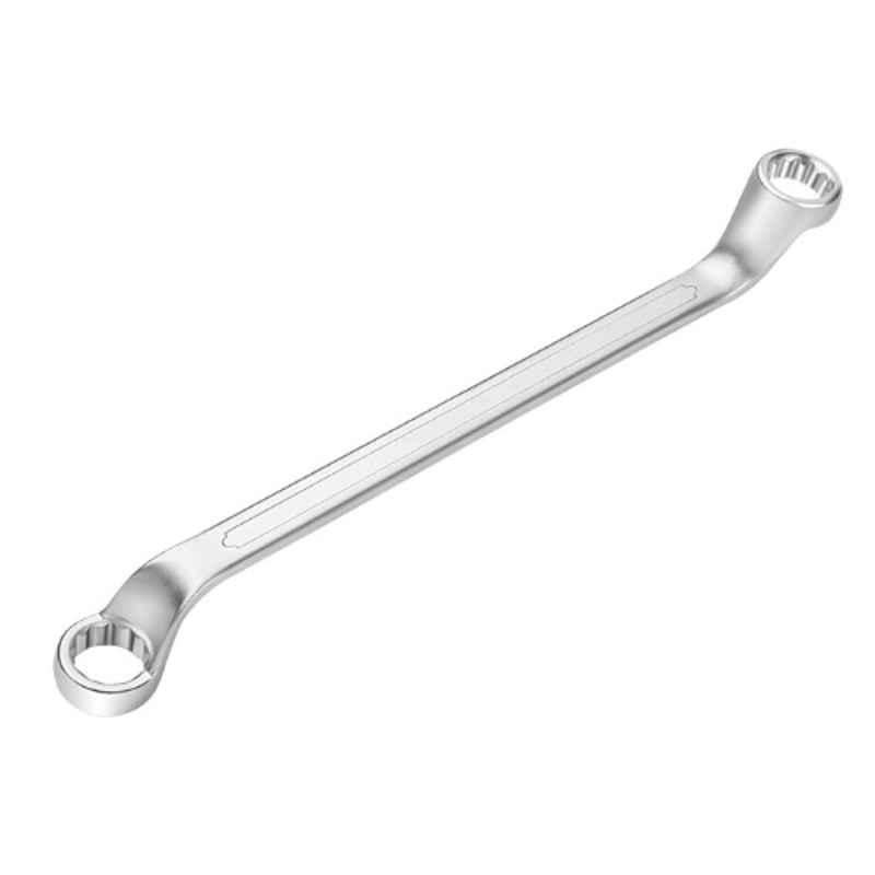 Tolsen 10x11mm CrV Chrome Plated Industrial Double Ring Spanner, 15873