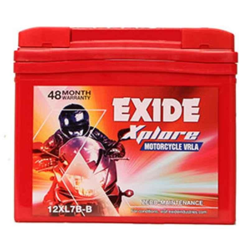 Exide Xplore FXL0-12XL7B 12V 7Ah VRLA Bike Battery