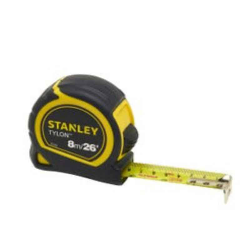 Stanley 8m Tylon Yellow & Black Pocket Tape, 0-30-656
