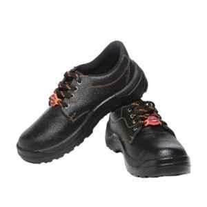 Unistar Oscar Steel Toe PU Single Density Black Safety Shoes, Size: 9