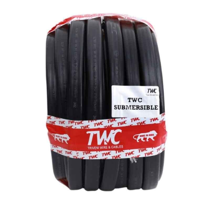 TWC Advance 2.5 Sqmm 100m 3 Core Flat Submersible Cable, TWCADSS02