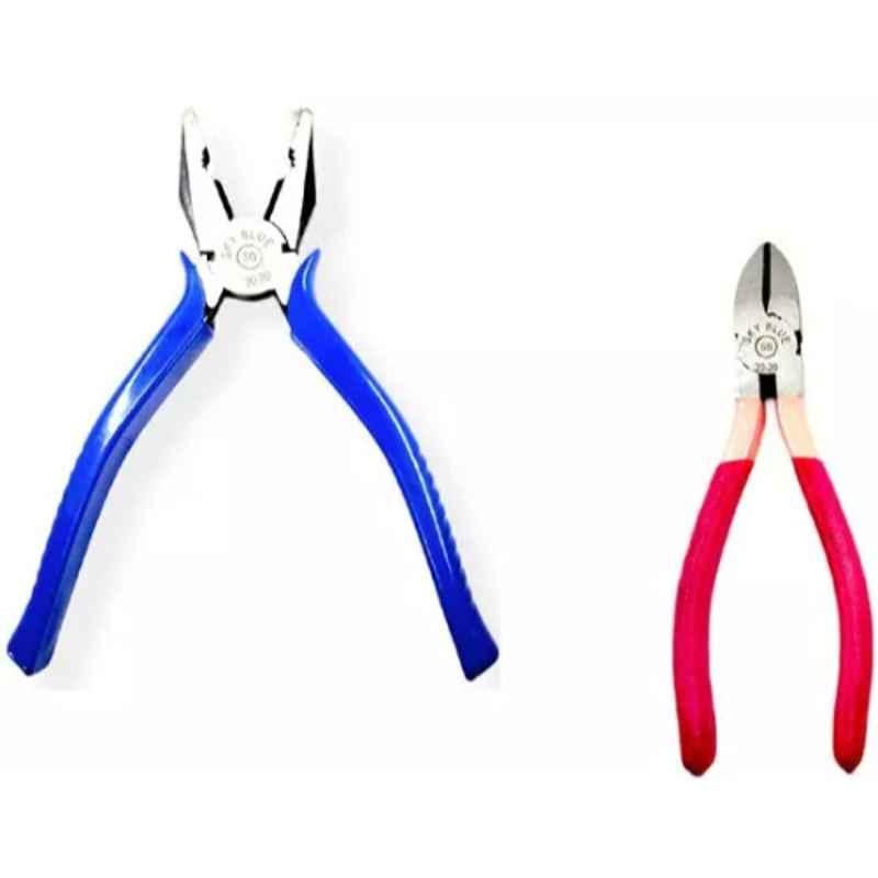 Sky Blue 2 Pcs 7.8 inch Groove Plier Combo, SBE_PLIER COMBO_278