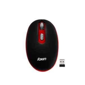 Foxin FWM9099 Vibrant Red Nano USB Receiver Wireless Mouse with 1 Year Warranty, FOXMOU0115