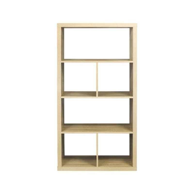 Homebox Halmstad 145.5x39x76cm Wood White 6 Cube Bookcase, FIE-CUB6 S