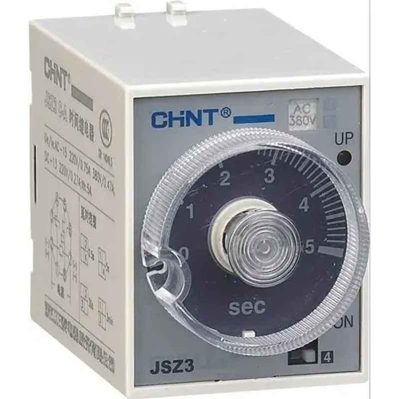 Chint JSZ3Y 380VAC Time Delay Relay, 294676, Time Range: 60 sec