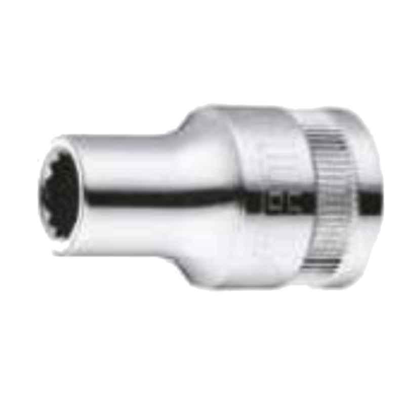 Sata GL12614 21mm 3/8 inch Drive 12 Point CrV Steel Metric Standard Length Socket