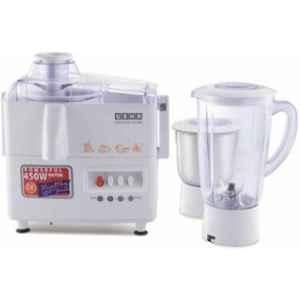 Usha JMG 3345 240W White Juicer Mixer Grinder with 2 Plastic Jars