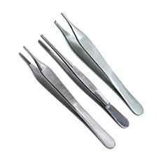 Forgesy Stainless Steel Adson, Dressing & Tissue Clamp Combo, X61