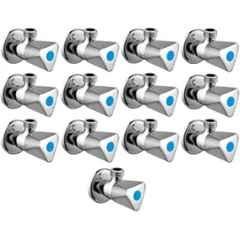 Senkiddpro Triangle Stainless Steel Chrome Finish Wall Mounted Angle Cock (Pack of 13)