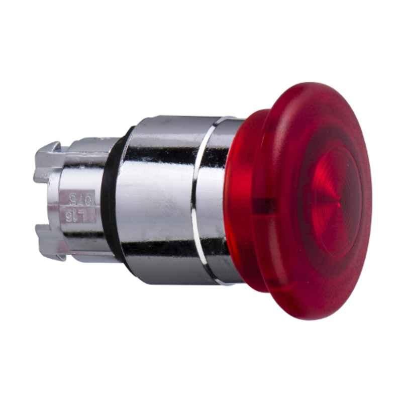 Schneider 22mm Round Red Illuminated Mushroom Push Button for Integral LED, ZB4BW443