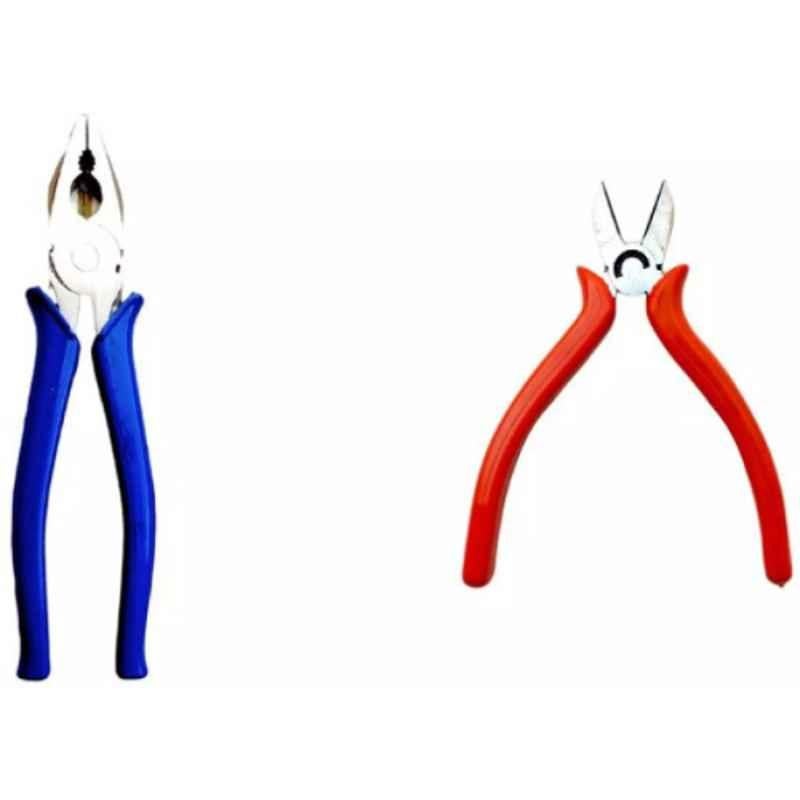 Sky Blue 2 Pcs 7.8 inch Lineman Plier Combo, SBE_PLIER_COMBO_MOD_00149