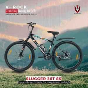 Kross Slugger 26T Alloy Steel Black MTB Bicycle for Men & Women, 408792