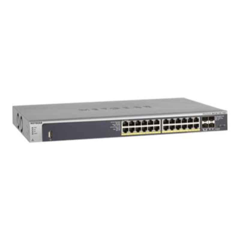 Netgear M4100 24G 380 720W 24 Port Gigabit L2 Plus Managed Switch with 4 Shared Sfp Ports, GSM7224P