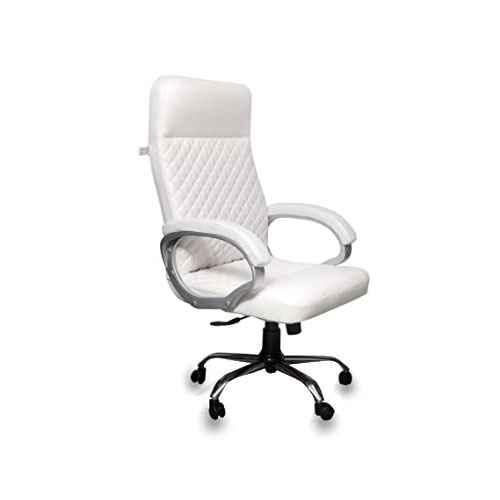 DEVON & CLAIRE Ned Adjustable High Back Office Chair, White ST