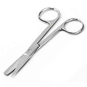 Forgesy 10 inch Stainless Steel Silver Straight Dressing Surgical Sharp Blunt Scissor, GF-H