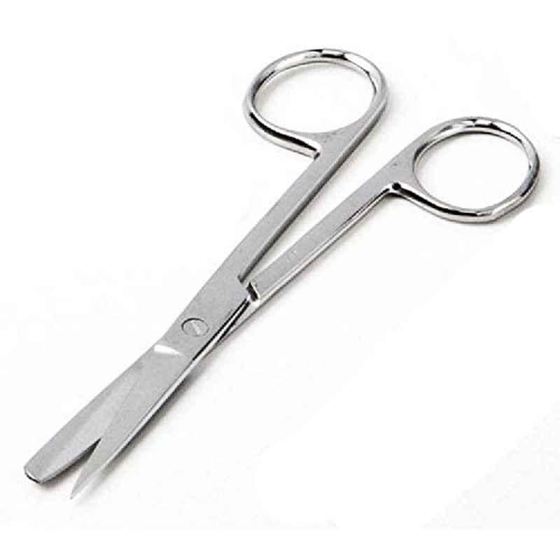 Forgesy 10 inch Stainless Steel Silver Straight Dressing Surgical Sharp Blunt Scissor, GF-H