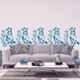 Kayra Decor 16x24 inch PVC Swirl Floral Wall Design Stencil, KHS567