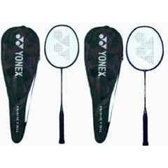 Yonex GR 303i 88g Black & Blue Strung Badminton Racquet (Pack of 2)