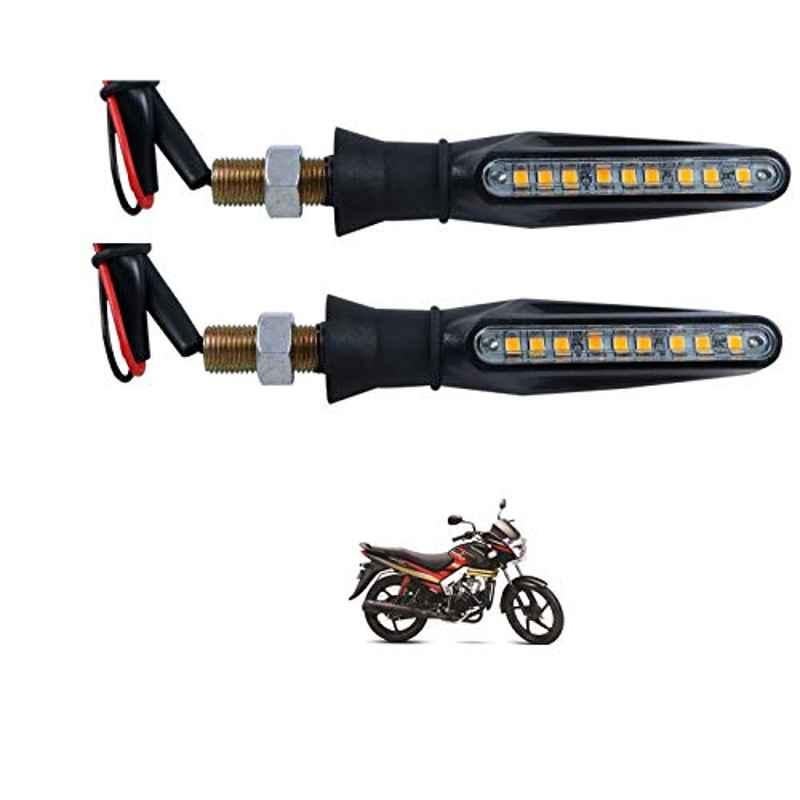 Kozdiko 4 Pcs Plastic Front & Rear Side Sleek Yellow Bike Indicator Set for Mahindra Centuro