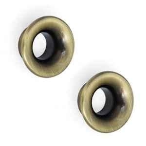 Plantex Knobs for Drawers/Drawer Knobs/Round Knob for Cabinets/Pull-Push Knob for Kitchen/Bedroom Drawer (Pack of 2) Antique Brass